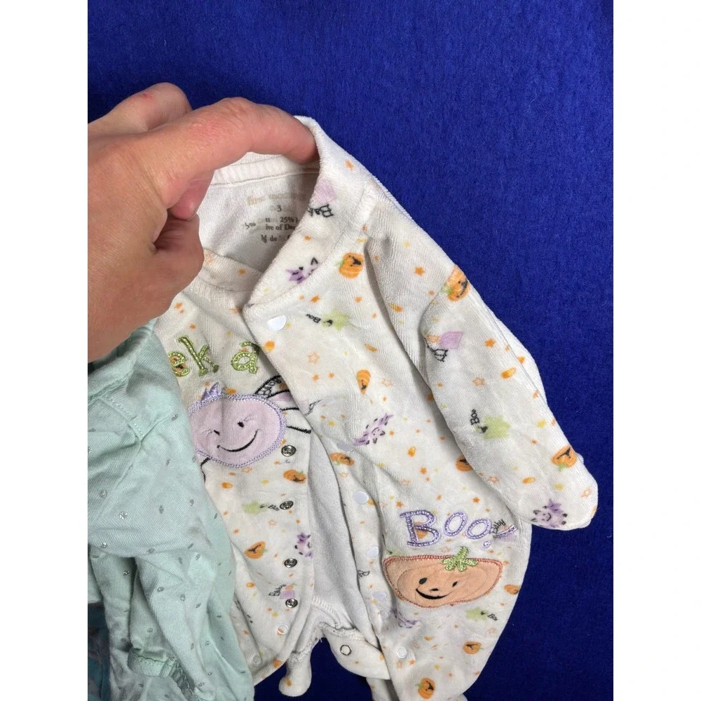 Cottagecore Baby Girl Carter's Gerber Pajamas Lot 0-3M Multicolor